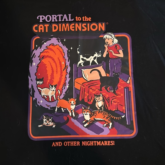 ROMWE tshirt Portal to the Cat Dimension and other nightmares - Picture 2 of 3